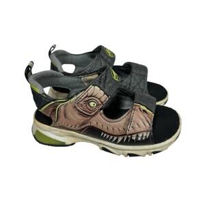Jurassic World Toddler Boys Dinosaur Light Up Adjustable Sandals Size 7